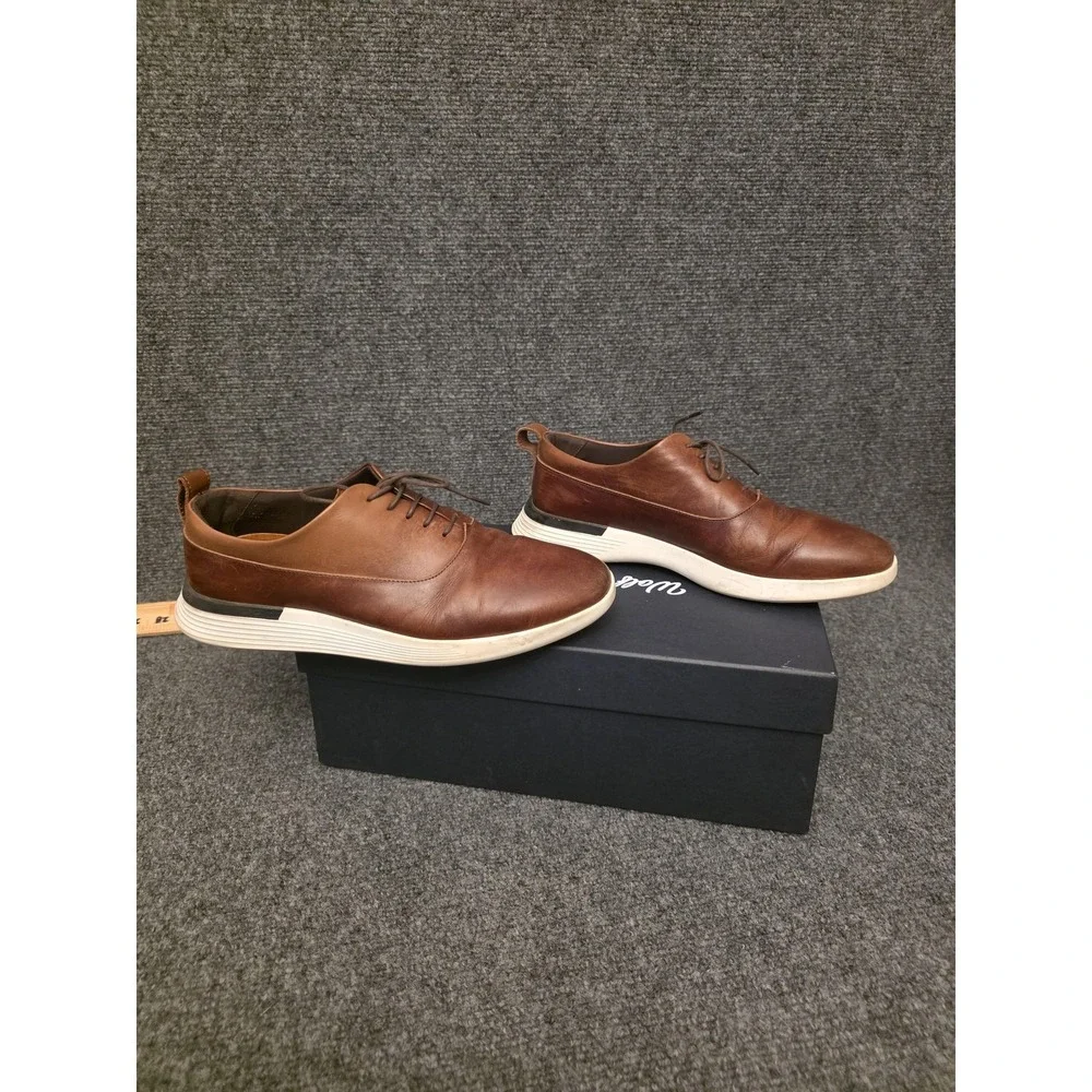 Wolf & Shepherd Shoes Mens Size 8 Brown Leather Crossover Longwing Dress Comfort